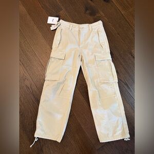 Aritzia Tna Supply Cargo Pants - Size 0 - Dove 🕊️ Cream BNWT